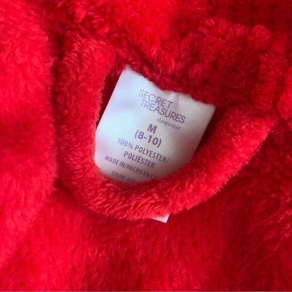 Secret Treasures Winter White Red Cardinal Print Night Gown & Red Robe Sz Medium - Picture 11 of 15